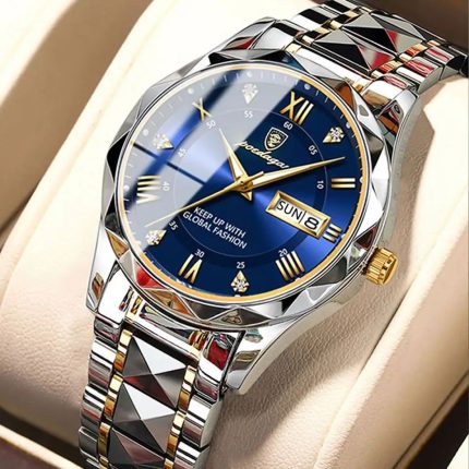 Poedagar 858 Men Blue Dial
